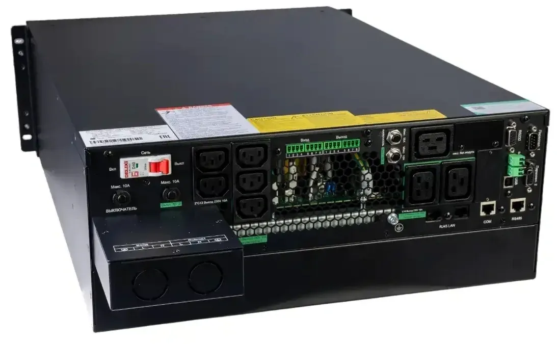 Источник бесперебойного питания Systeme Electriс SRT SRTSE6KRTXLIG2 6000Вт 6000ВА черный Gen 2 - фото 6