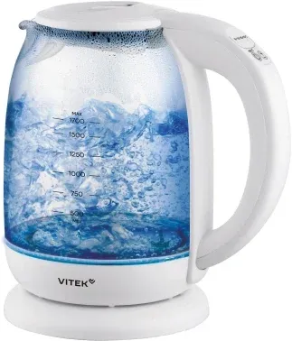 Чайник электрический Vitek VT-WK1045 1.7л. 2200Вт белый корпус: стекло - фото 7