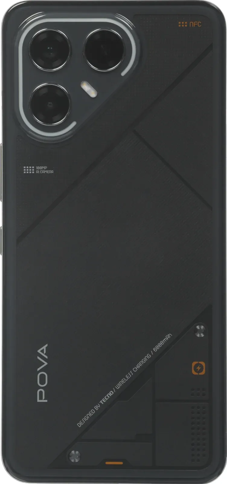 Смартфон Tecno Pova 7 Ultra 5G 256Gb 8Gb черный моноблок 3G 4G 2Sim 6.67 1260x2800 Android 15 108Mpix 802.11 a/b/g/n/ac/ax NFC GPS GSM900/1800 Protect - фото 5