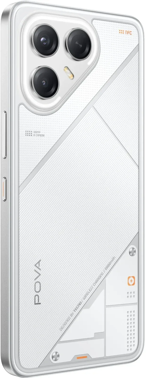 Смартфон Tecno Pova 7 Ultra 5G 256Gb 12Gb белый моноблок 3G 4G 2Sim 6.67 1260x2800 Android 15 108Mpix 802.11 a/b/g/n/ac/ax NFC GPS GSM900/1800 Protect - фото 8