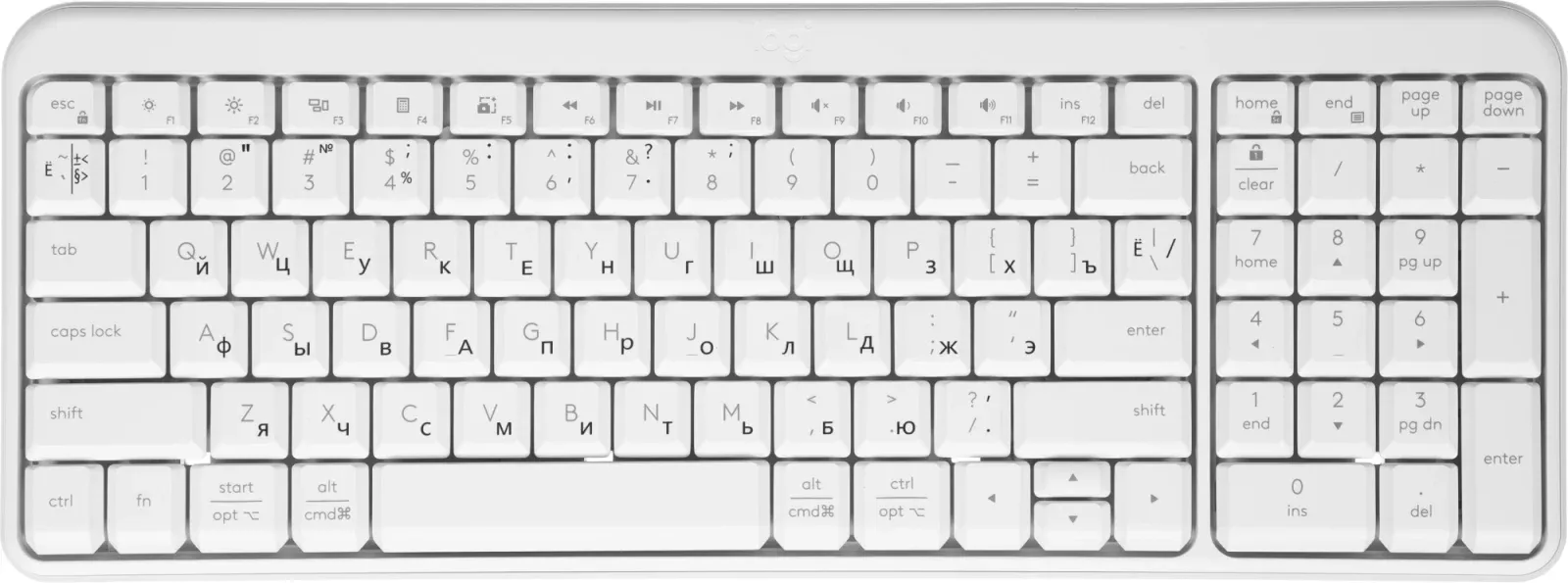 Клавиатуры LOGITECH K251 белый - фото 2