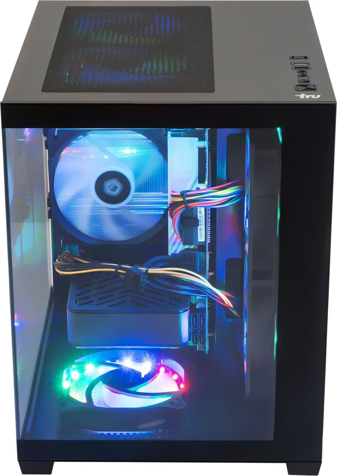 ПК IRU Tactio 320A6AE MT Ryzen 5 7500F 3.7 32Gb SSD1Tb RTX5060 8Gb FreeDOS GbitEth 600W черный 2121939 - фото 3