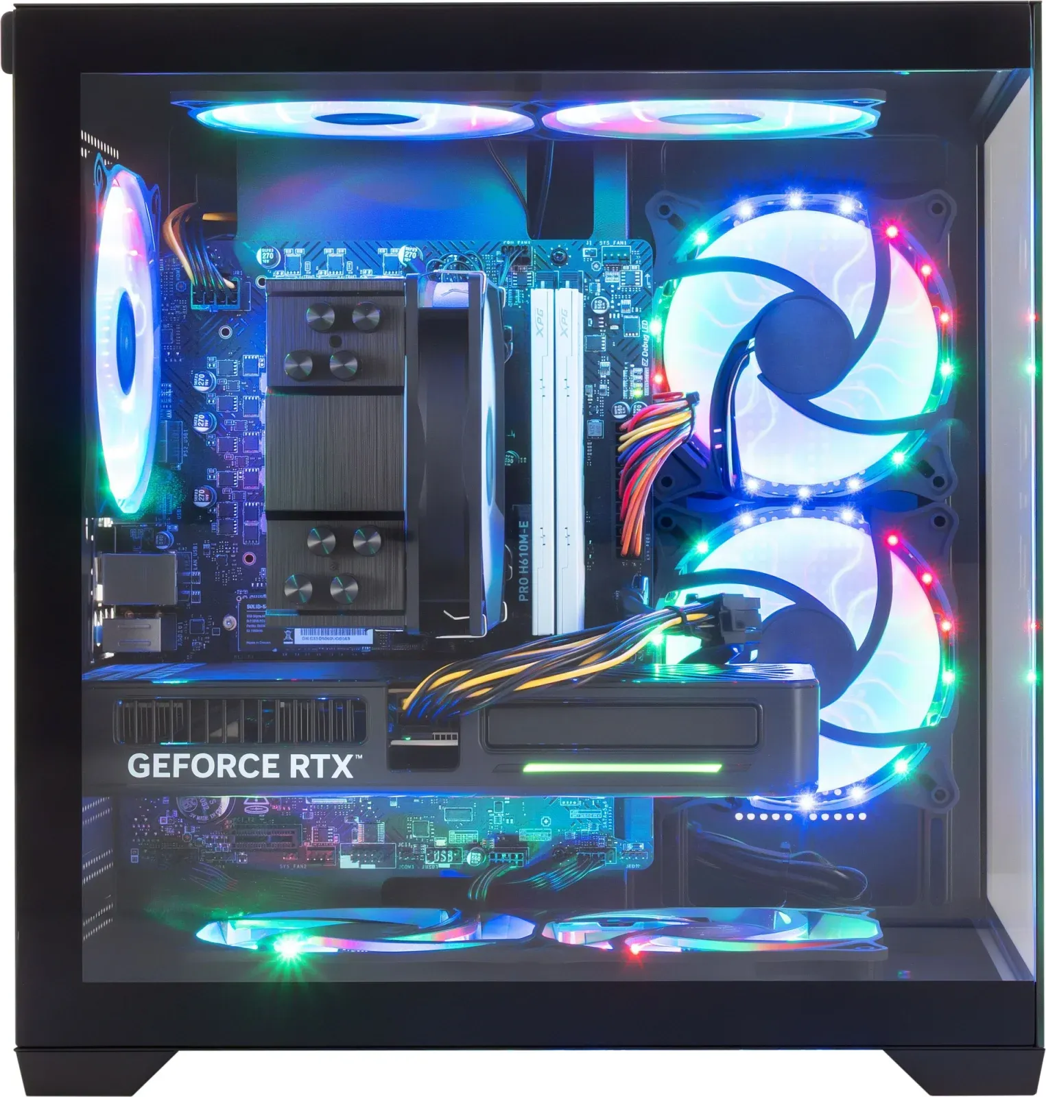 ПК IRU Tactio 320A6AE MT Ryzen 5 7500F 3.7 32Gb SSD1Tb RTX5060 8Gb FreeDOS GbitEth 600W черный 2121939 - фото 7