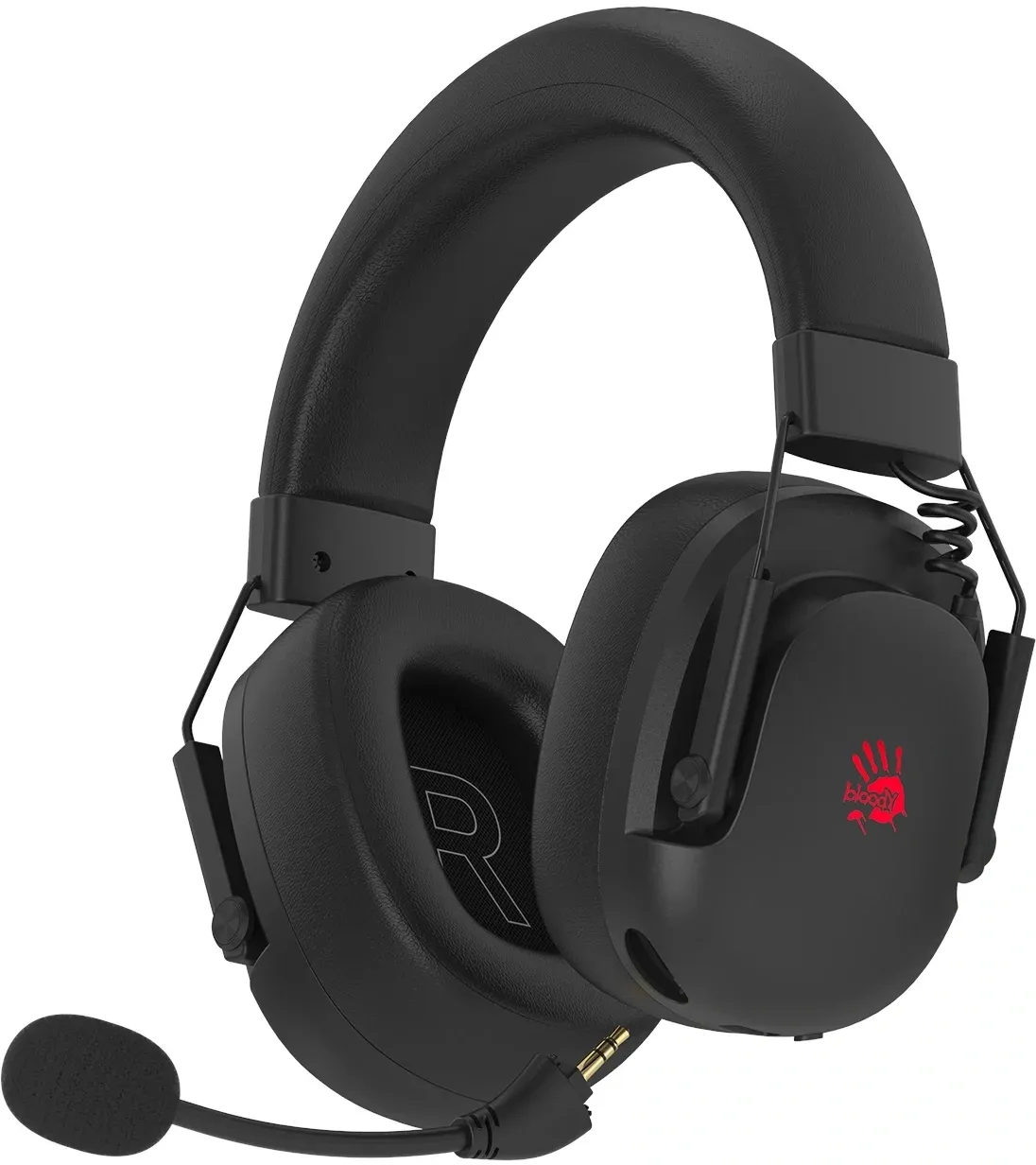 Наушники с микрофоном A4Tech Bloody GR585 черный мониторные BT/Radio/3.5mm оголовье - фото 2