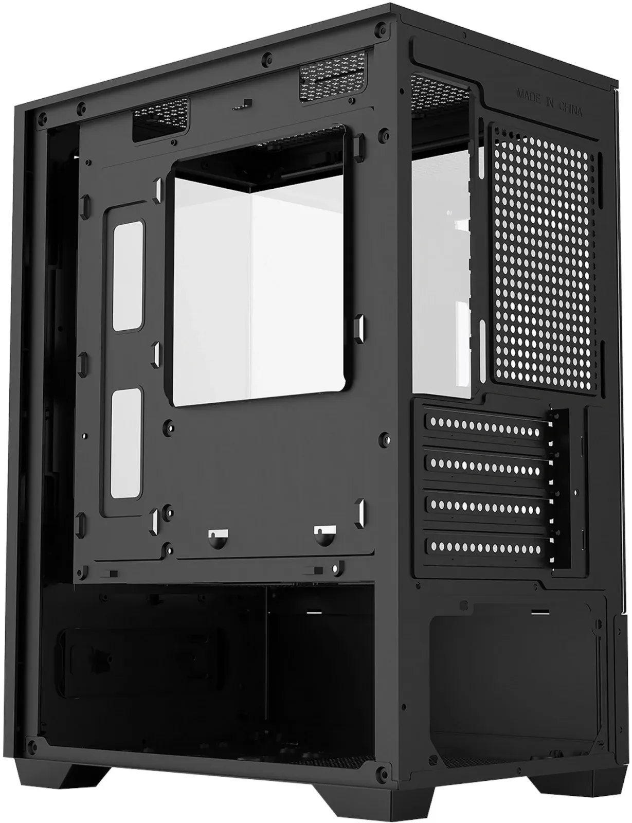 Корпус Bloody CC-125 черный без БП mATX 5x120mm 2xUSB2.0 1xUSB3.0 audio bott PSU - фото 6