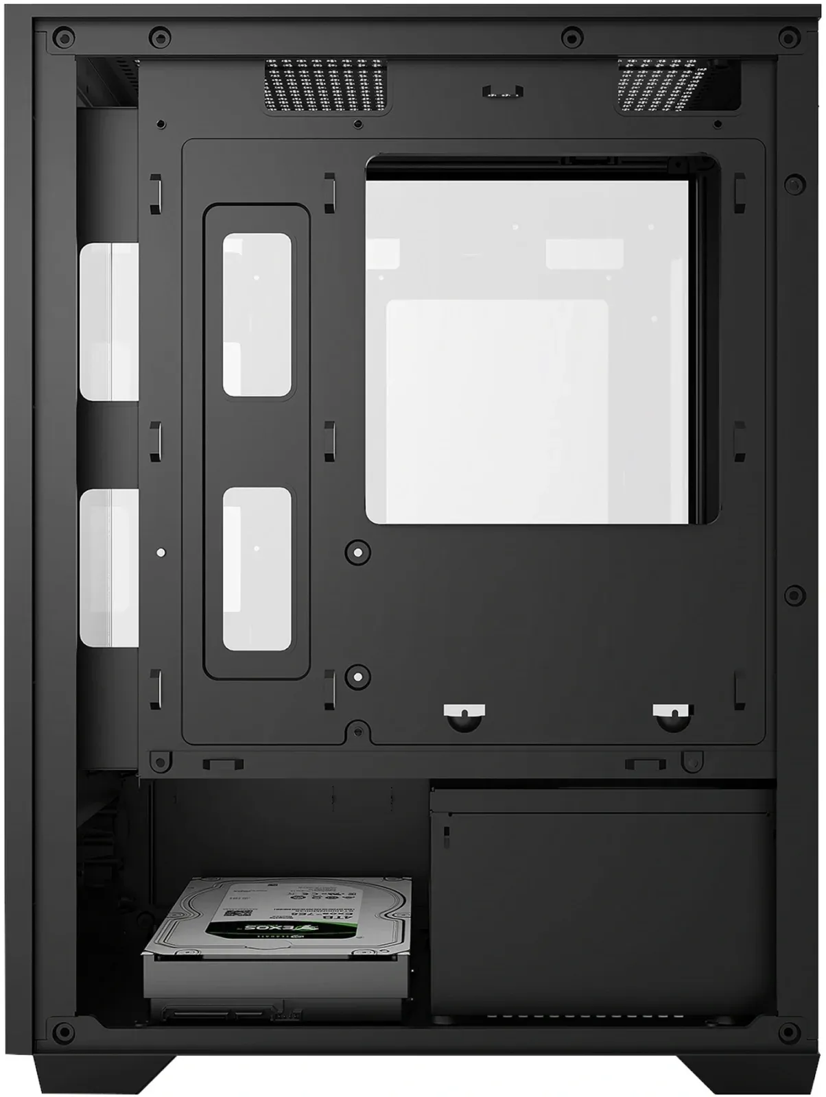 Корпус Bloody CC-125 черный без БП mATX 5x120mm 2xUSB2.0 1xUSB3.0 audio bott PSU - фото 8