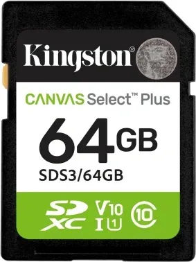 Флеш карта SDXC 64GB Kingston SDS3/64GB Canvas Select Plus V10 w/o adapter - фото 5