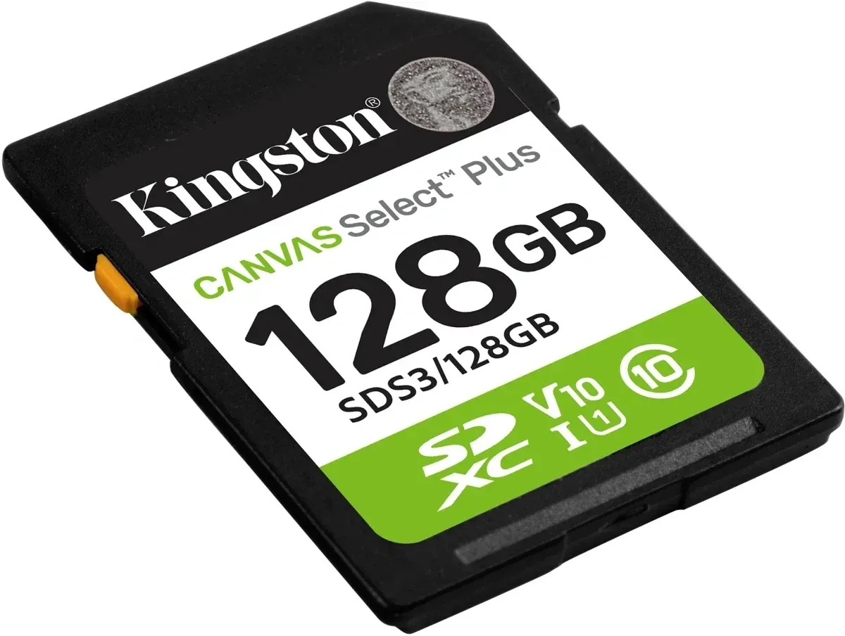 Флеш карта SDXC 128GB Kingston SDS3/128GB Canvas Select Plus V10 w/o adapter - фото 2