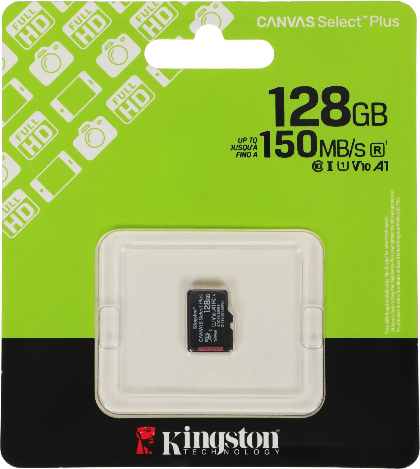 Флеш карта microSDXC 128GB Kingston SDCS3/128GBSP Canvas Select Plus V10 A1 w/o adapter - фото 2