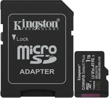 Флеш карта microSDXC 1TB Kingston SDCS3/1TB Canvas Select Plus V30 A1 + adapter - фото 5