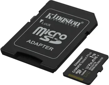 Флеш карта microSDXC 1TB Kingston SDCS3/1TB Canvas Select Plus V30 A1 + adapter - фото 6