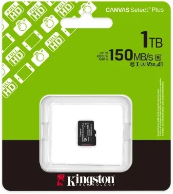 Флеш карта microSDXC 1TB Kingston SDCS3/1TBSP Canvas Select Plus V30 A1 w/o adapter - фото 7