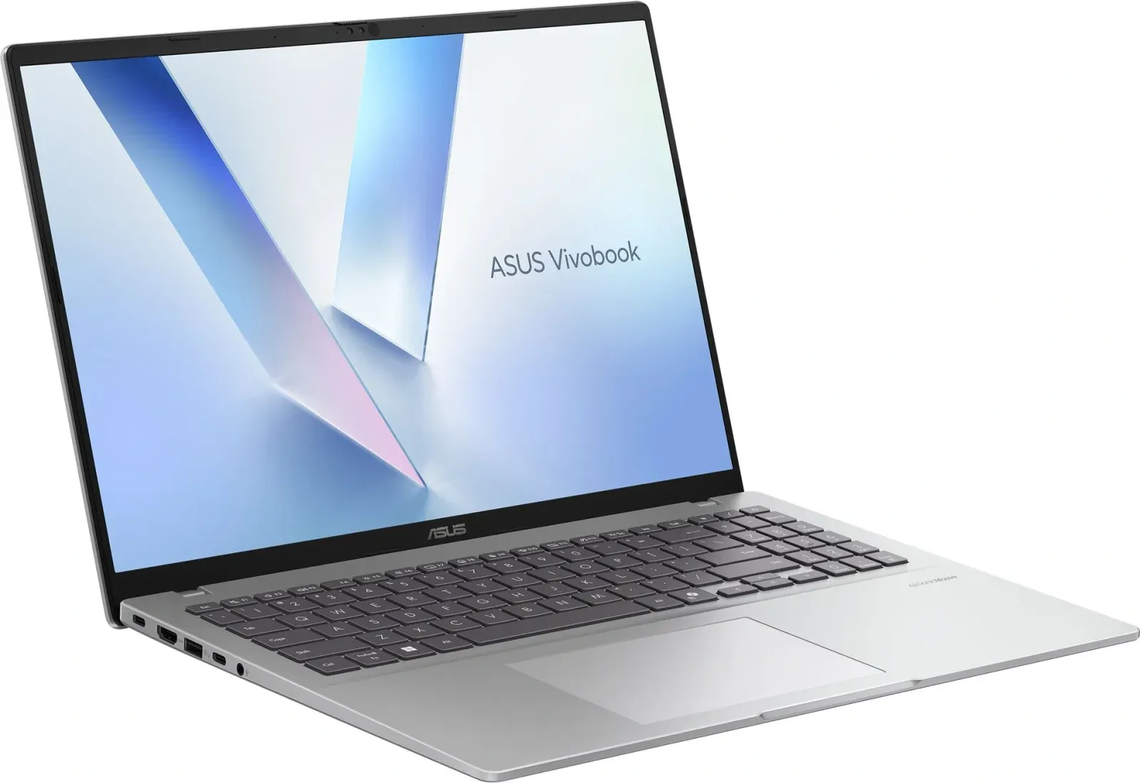 Ноутбук Asus VivoBook 16 M1607KA-MB151 Ryzen AI 5 330 16Gb SSD512Gb AMD Radeon 820M 16 IPS WUXGA 1920x1200 без ОС silver WiFi BT Cam 90NB15F2-M00AA0 - фото 3