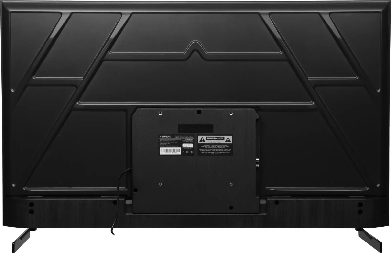 Телевизор LED Hyundai 50 H-LED50BU7011 Google TV Frameless Metal черный/черный 4K Ultra HD 60Hz MEMC DVB-T DVB-T2 DVB-C DVB-S DVB-S2 USB WiFi Smart TV - фото 5