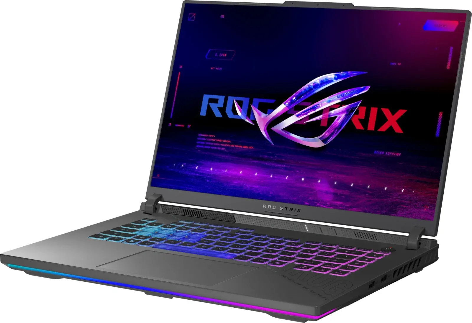Ноутбук Asus ROG Strix G16 G614PR-RV089 Ryzen 9 8940HX 32Gb SSD1Tb NVIDIA GeForce RTX5070Ti 12Gb 16 IPS WUXGA 1920x1200 без ОС grey WiFi BT Cam 90NR0NJ7-M00620 - фото 3