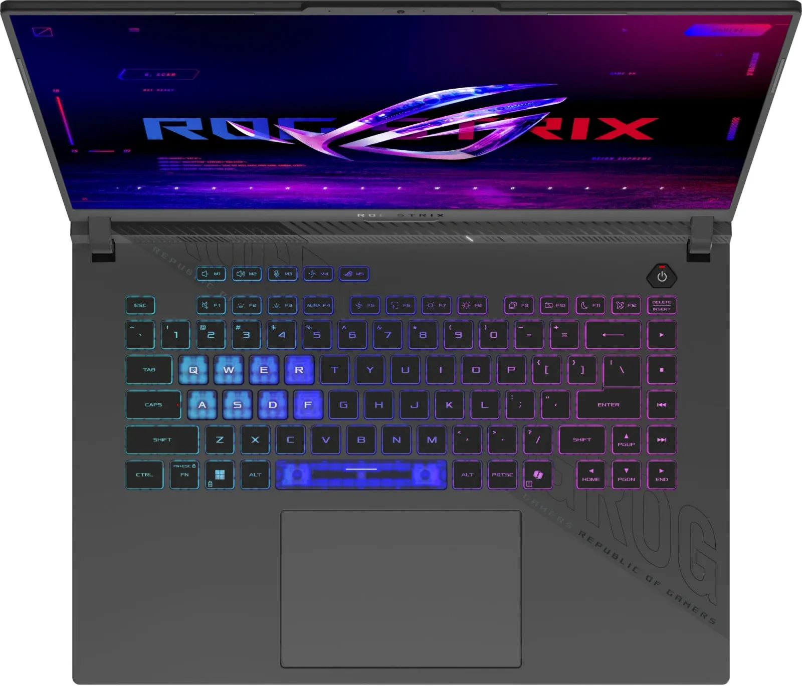 Ноутбук Asus ROG Strix G16 G614PR-RV089 Ryzen 9 8940HX 32Gb SSD1Tb NVIDIA GeForce RTX5070Ti 12Gb 16 IPS WUXGA 1920x1200 без ОС grey WiFi BT Cam 90NR0NJ7-M00620 - фото 5