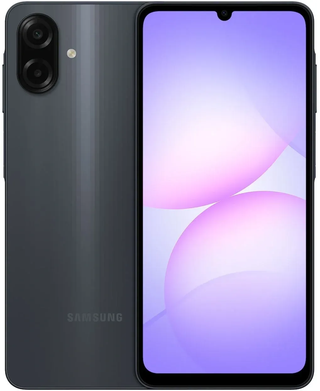 Смартфон Samsung SM-A075F Galaxy A07 128Gb 4Gb черный моноблок 3G 4G 2Sim 6.7 720x1600 Android 15 50Mpix 802.11 a/b/g/n/ac GPS GSM900/1800 GSM1900 Protect microSD max2048Gb