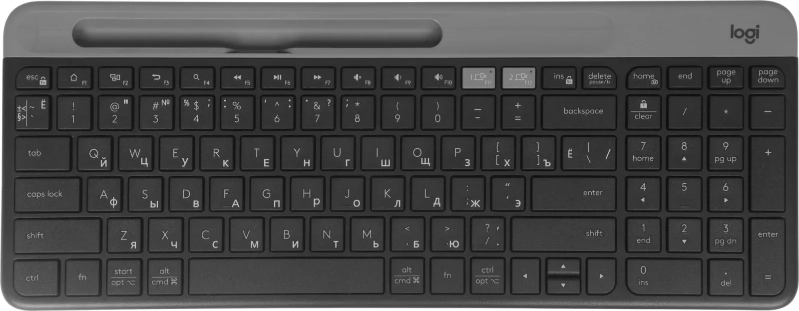 Клавиатуры LOGITECH K580 черный/серебристый - фото 4