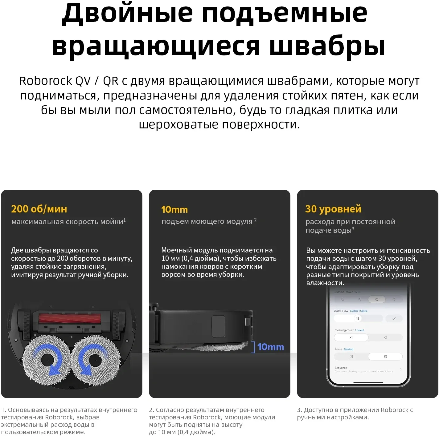Пылесос-робот Roborock Qrevo L 60Вт черный в компл.:1мешок - фото 3