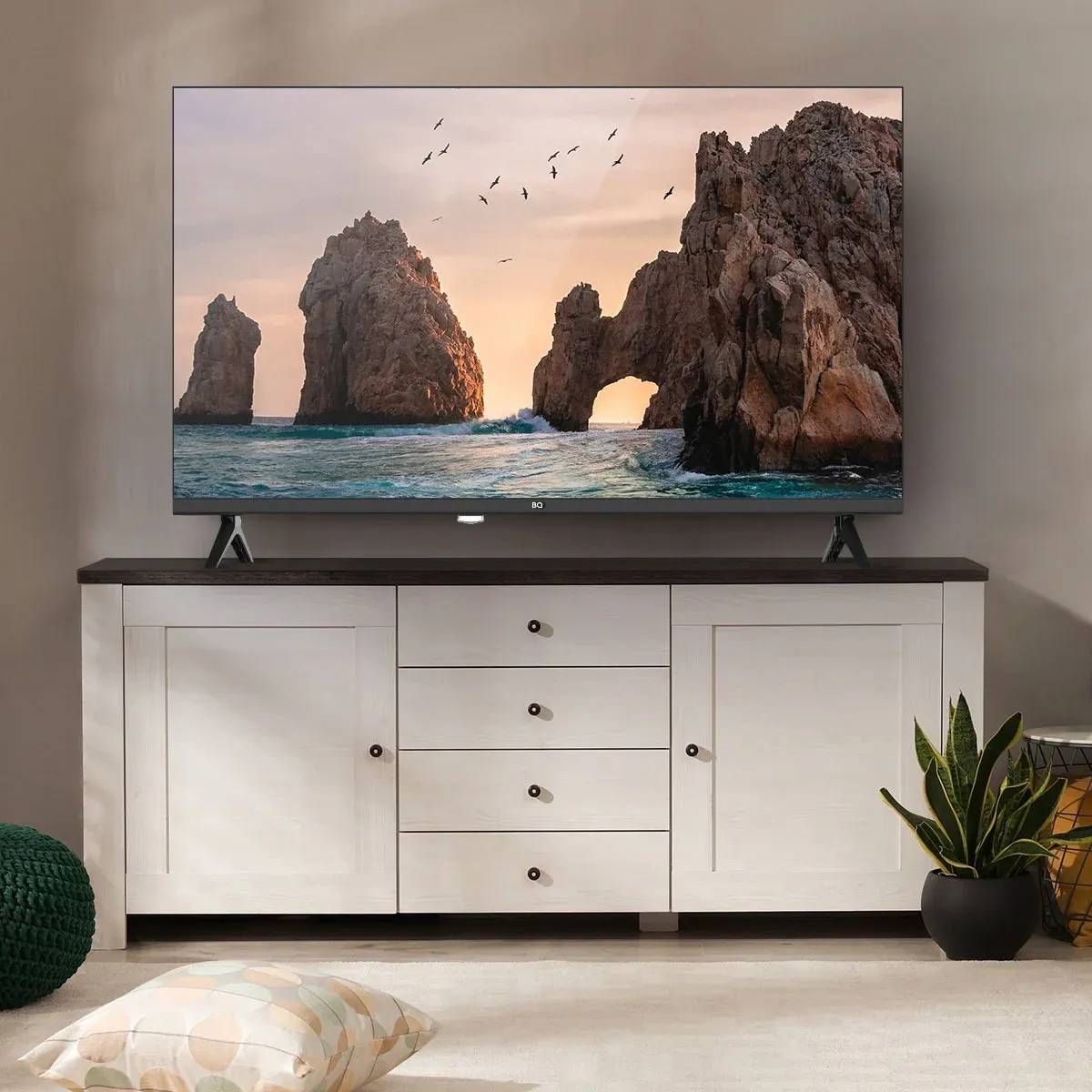 Телевизор LED BQ 32 32FS36B Frameless черный HD 60Hz DVB-T DVB-T2 DVB-C USB WiFi Smart TV RUS - фото 8