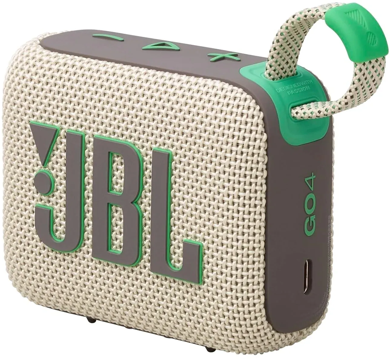 Колонка порт. JBL Go 4 бежевый/зеленый 4.2W 1.0 BT 850mAh JBLGO4SAND - фото 6
