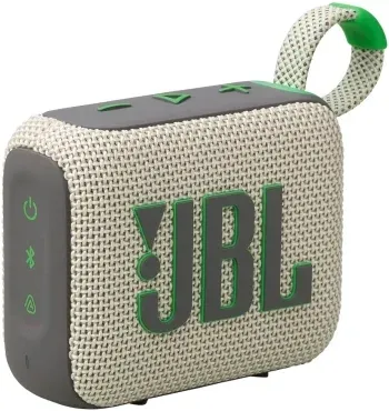Колонка порт. JBL Go 4 бежевый/зеленый 4.2W 1.0 BT 850mAh JBLGO4SAND - фото 7