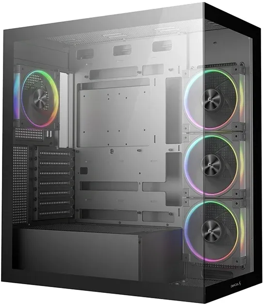 Корпус Deepcool CG580 4F V2 черный без БП ATX 6x120mm 4x140mm 2xUSB3.0 audio bott PSU - фото 1
