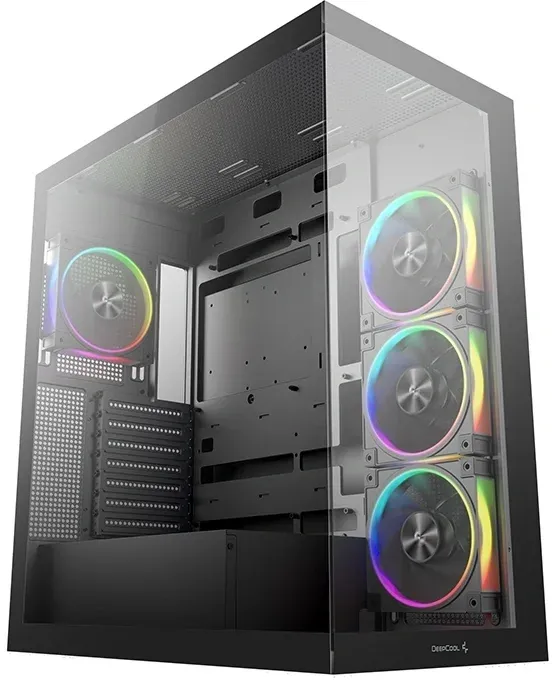 Корпус Deepcool CG580 4F V2 черный без БП ATX 6x120mm 4x140mm 2xUSB3.0 audio bott PSU - фото 2