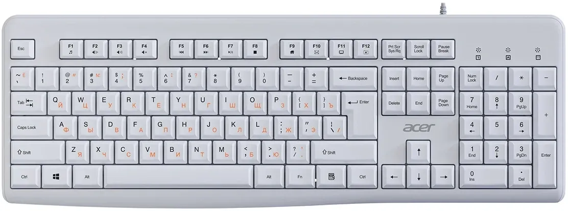 Клавиатуры ACER OKW500 белый - фото 1