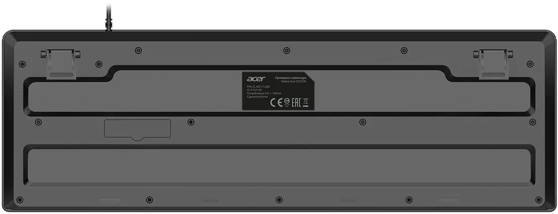 Клавиатура + мышь Acer OCC500 клав:черный мышь:черный USB ZL.ACC11.00G - фото 4