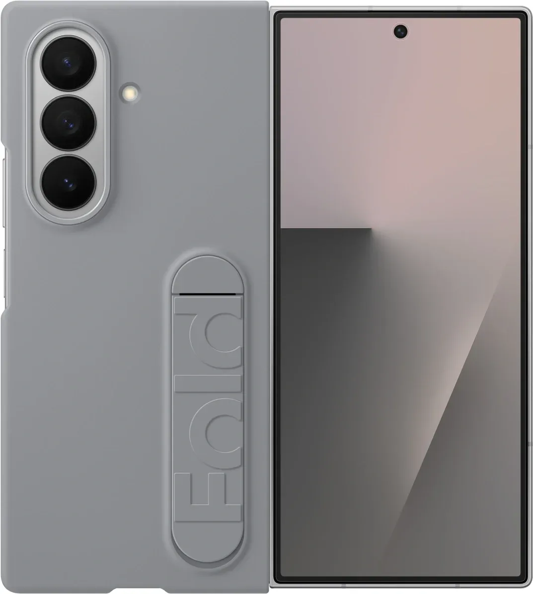 Чехол клип-кейс Samsung для Samsung Galaxy Z Fold7 Silicone Case серый EF-MF966CJEGRU - фото 3