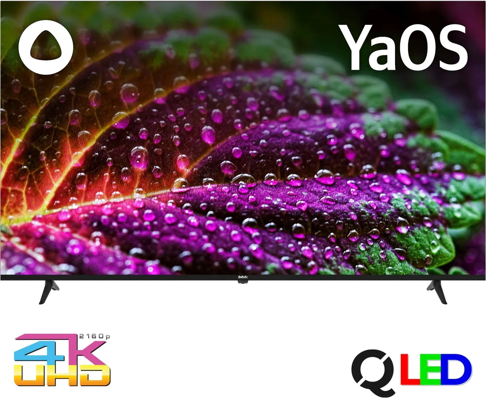 Телевизор QLED BBK 65 65LED-9220/UTS2C B Яндекс.ТВ Frameless черный 4K Ultra HD 60Hz DVB-T2 DVB-C DVB-S2 USB WiFi Smart TV RUS - фото 5
