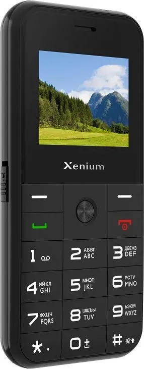 Мобильный телефон Xenium X718 черный моноблок 2Sim 1.77 128x160 Spreadtrum ThreadX RTOS 0.3Mpix GSM900/1800 MP3 FM microSD max32Gb - фото 2