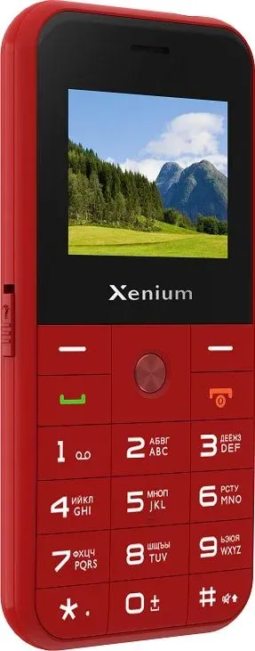 Мобильный телефон Xenium X718 красный моноблок 2Sim 1.77 128x160 Spreadtrum ThreadX RTOS 0.3Mpix GSM900/1800 MP3 FM microSD max32Gb - фото 2