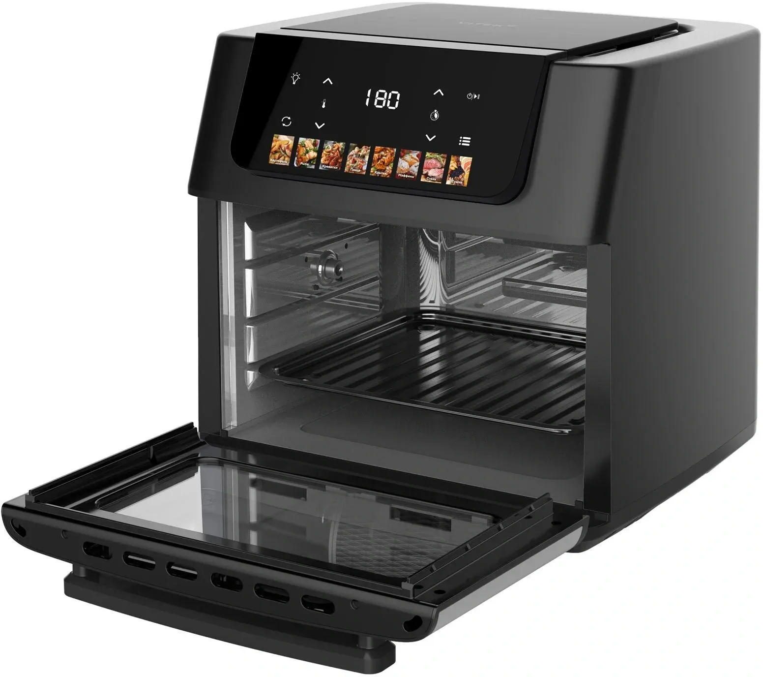 Аэрогриль Vitek VT-AF7001 16л 2000Вт черный - фото 4