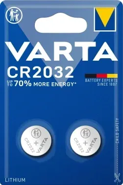 Батарейки Элементы питания VARTA CR2032 BL2 Lithium 3V - фото 3