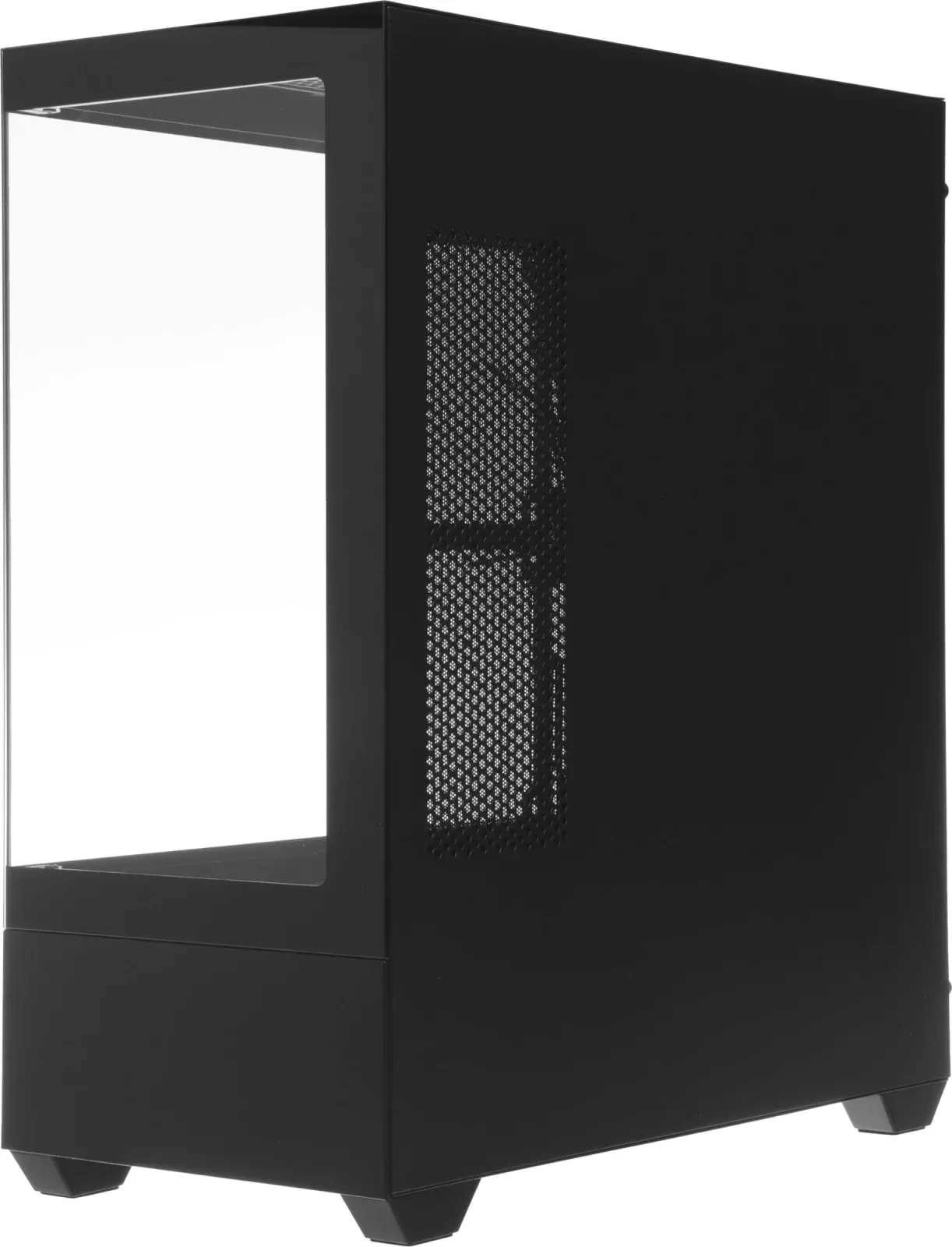Корпус Accord ACC-EL1B TG черный без БП ATX 2xUSB2.0 1xUSB3.1 audio bott PSU - фото 6