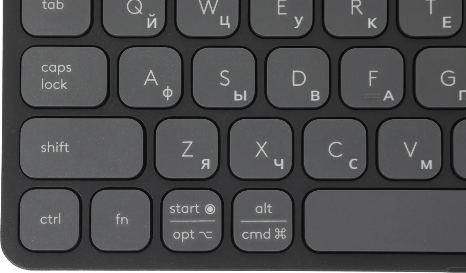 Клавиатура Logitech Keys-To-Go 2 графитовый/черный беспроводная BT slim Multimedia для ноутбука 920-012999 - фото 4