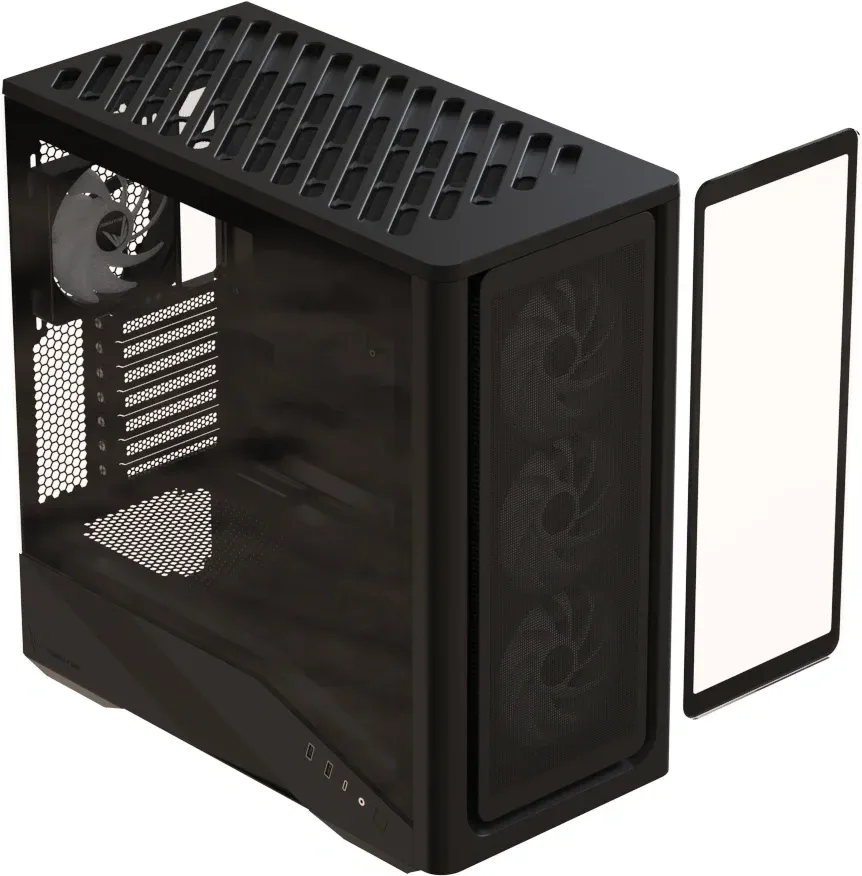 Корпус Formula Air Power G9 Duo черный без БП ATX 12x120mm 3x140mm 2xUSB3.0 audio bott PSU - фото 1