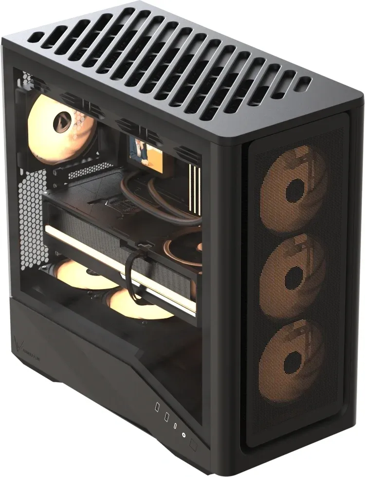 Корпус Formula Air Power G9 Duo черный без БП ATX 12x120mm 3x140mm 2xUSB3.0 audio bott PSU - фото 5