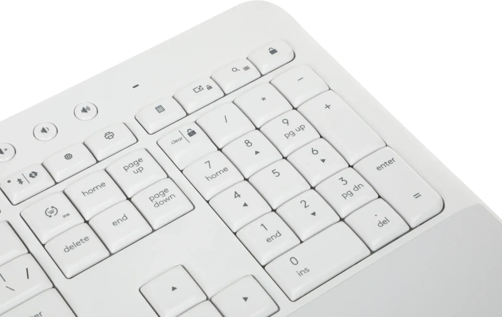 Клавиатура Logitech K650 белый USB беспроводная BT/Radio Multimedia подставка для запястий 920-010986 - фото 4