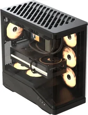 Корпус Formula Crystal U9 черный без БП ATX 9x120mm 3x140mm 2xUSB3.0 audio bott PSU - фото 8