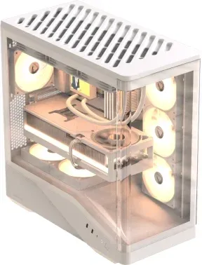 Корпус Formula Crystal U9 белый без БП ATX 9x120mm 3x140mm 2xUSB3.0 audio bott PSU - фото 8