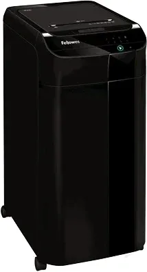 Шредер Fellowes AutoMax 450C черный с автоподачей секр.P-4 фрагменты 450лист. 68лтр. скрепки скобы пл.карты CD - фото 4