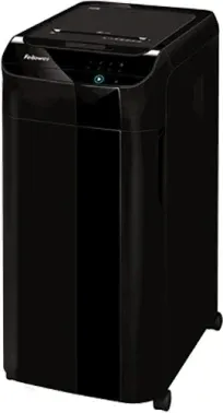 Шредер Fellowes AutoMax 450C черный с автоподачей секр.P-4 фрагменты 450лист. 68лтр. скрепки скобы пл.карты CD - фото 7