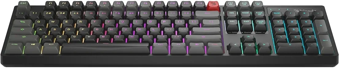 Клавиатура A4Tech Bloody B230N черный USB Multimedia for gamer LED B230N кабель 1.8м - фото 7