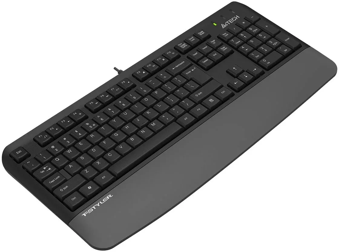 Клавиатура A4Tech Fstyler FK20 серый USB Multimedia подставка для запястий FK20 кабель 1.5м - фото 4