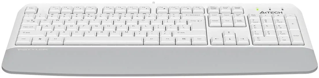 Клавиатура A4Tech Fstyler FK20 белый USB Multimedia подставка для запястий FK20 кабель 1.5м - фото 7