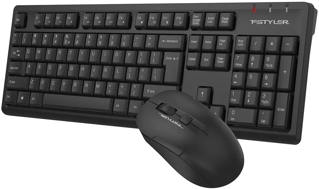 Клавиатура + мышь A4Tech Fstyler FG1200 клав:черный мышь:черный USB беспроводная Multimedia - фото 3