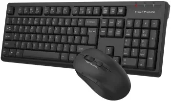 Клавиатура + мышь A4Tech Fstyler FG1200 клав:черный мышь:черный USB беспроводная Multimedia - фото 7